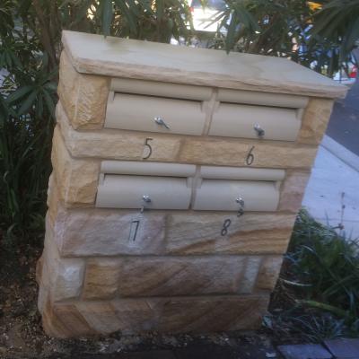 Sandstone letterboxes