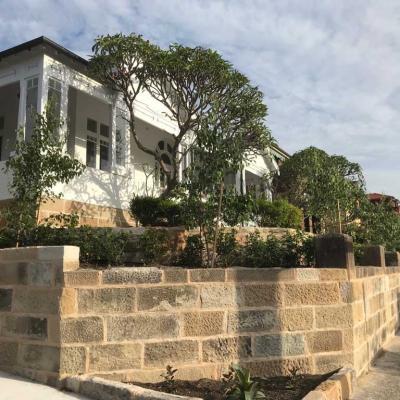  ReRebuilt heritage sandstone front fence