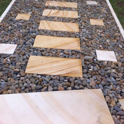  Mix colours sandstone stepping stones & pebbles 