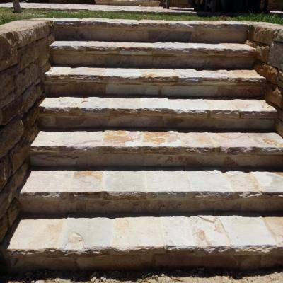 Sandstone flagging  steps