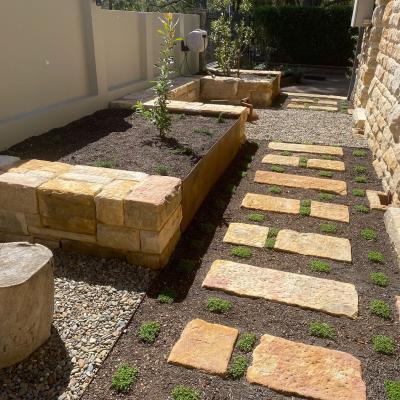 Sandstone landscaping