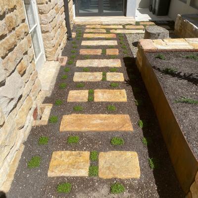 Recycled sandstone stepping stones